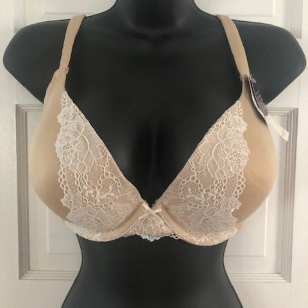 Cacique Convertible Beige Bra 38DD